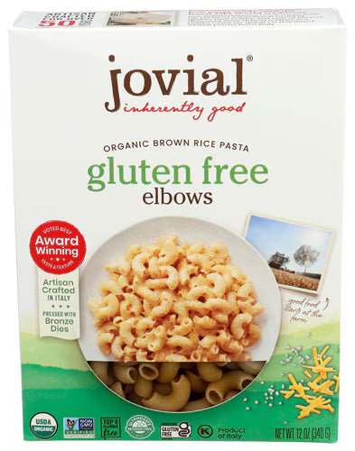 Jovial Organic Brown Rice Pasta Gluten Free Elbows -- 12 oz