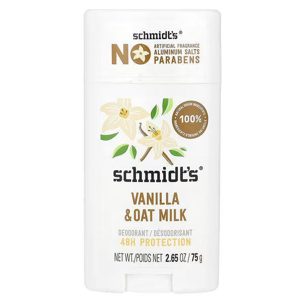 Schmidt's, Deodorant, Vanilla & Oat Milk, 2.65 oz