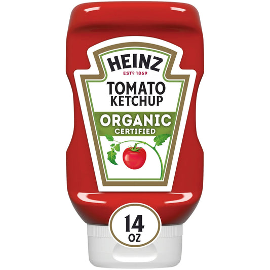 Heinz Organic Tomato Ketchup, 14 oz Bottle