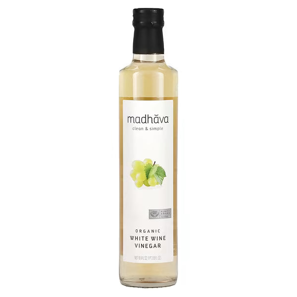 Madhava, Organic White Wine Vinegar, 16.9 fl oz